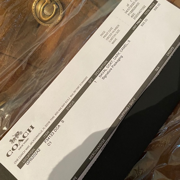 ✨COACH NEW BEAUTIFUL COAT✨ - Picture 10 of 10